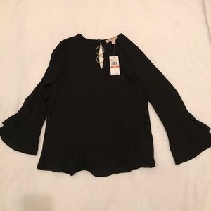 NWT Michael Kors Black Blouse